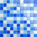 Swimming pool glass mosaic